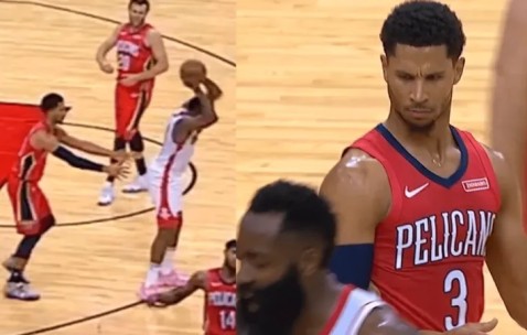 BOB半岛体育-哈登拿球砸自己时你在想啥？哈特：我x，他怎么自己砸自己